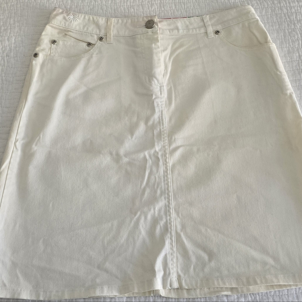 ✨️Vintage Lilly Pulitzer White Cotton Skirt Size 4